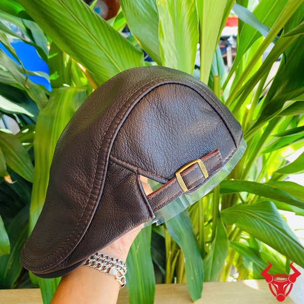 Mũ Beret Nam Cao Cấp Màu Nâu MDB34 Mũ beret da bò lịch lãm MDB34.