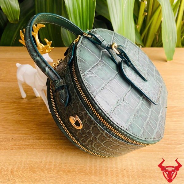 Túi Tròn Xanh Lục Cao Cấp Dành Cho Nữ Túi xách TWBA8 xanh lục sang trọng.
