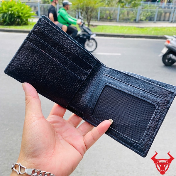 Ví Nam Cao Cấp Da Gai Tay Cá Sấu Ví cá sấu gai tay nam cao cấp đen.