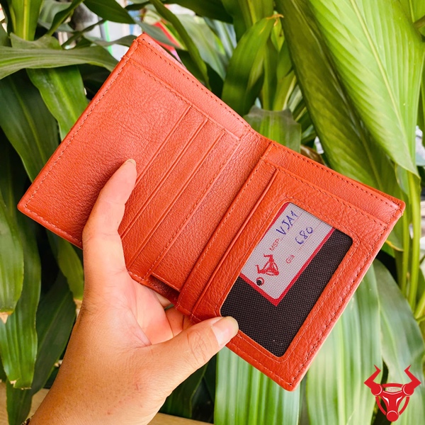 Ví Nam VJA1 Da Gai Lưng Cá Sấu – Màu Nâu Đỏ Sang Trọng Ví da cá sấu gai lưng thời trang nâu đỏ sáng.