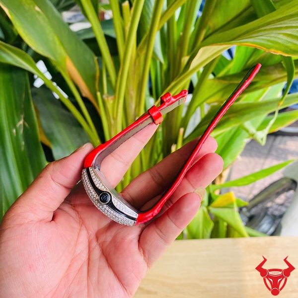 Dây Đồng Hồ Nữ Da Cá Sấu Franck Muller Sang Trọng Dây Franck Muller da cá sấu đỏ cao cấp