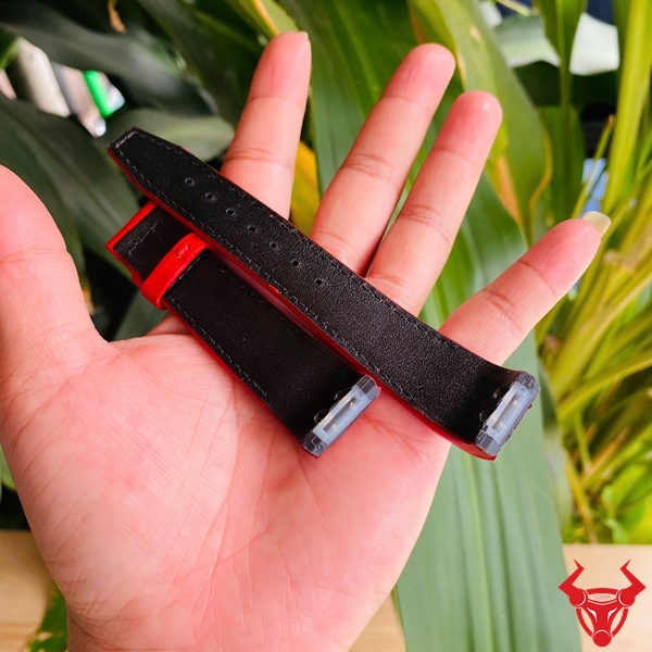 Dây Da Cá Sấu Đỏ Cho Đồng Hồ Franck Muller Nữ Dây đồng hồ nữ da cá sấu đỏ thời trang