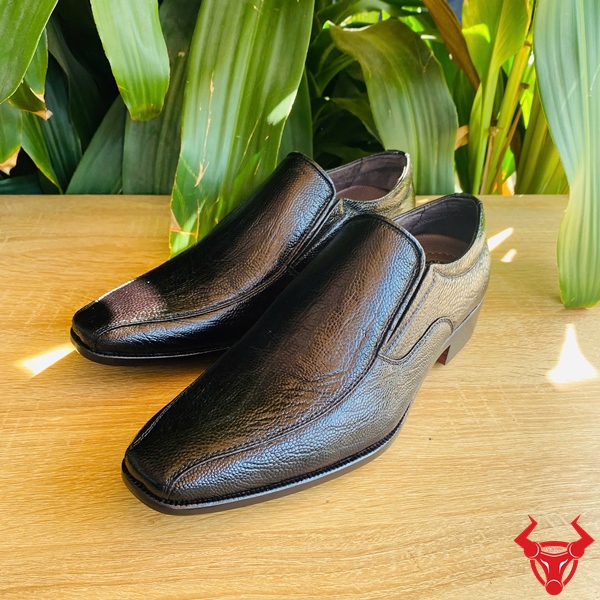 Giày Da Chân Đà Điểu Đen Phong Cách Cổ Điển Giày GBD1 da chân đà điểu sang trọng.
