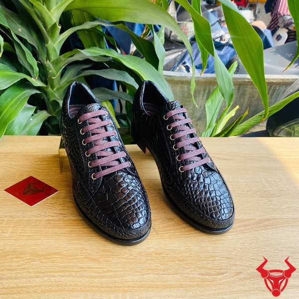 Giày Da Cá Sấu GCS33 Bền Bỉ Thời Trang Giày thể thao da cá sấu GCS33 bền chắc.