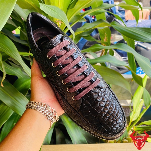 Giày Thể Thao Da Cá Sấu GCS33 Khác Biệt Giày thể thao đế tây da cá sấu thời thượng.