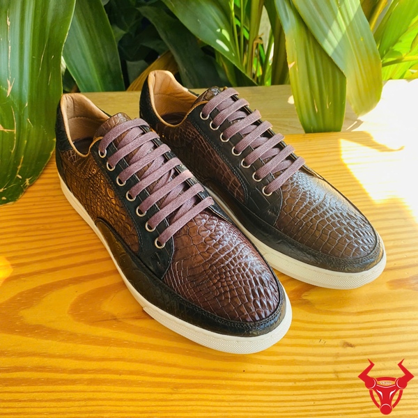 Giày Da Cá Sấu Thể Thao Cao Cấp Không Đụng Hàng Giày da cá sấu thể thao phong cách hiện đại.