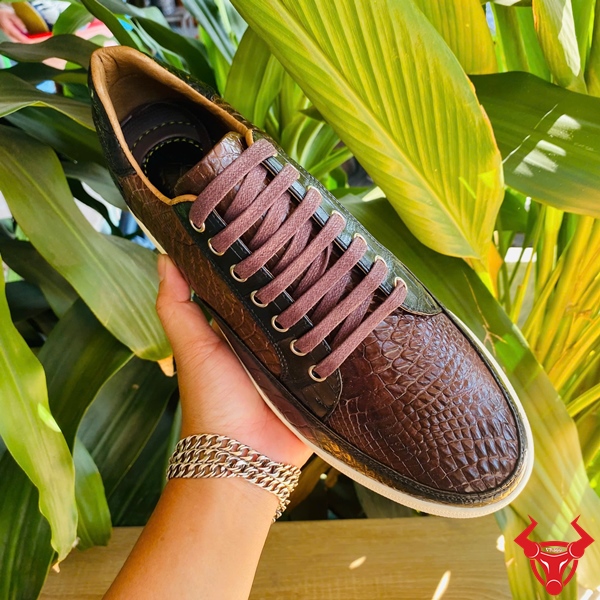 Giày Da Bụng Cá Sấu Thể Thao Đẳng Cấp Nam Bộ sưu tập giày thể thao da cá sấu GCS30.
