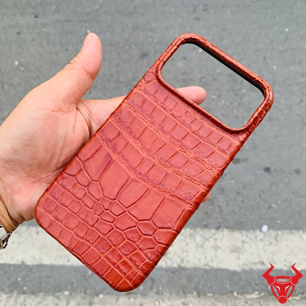Ốp Lưng Da Cá Sấu Full Viền iPhone 17 Pro Max Ốp lưng iPhone 17 Pro Max da hàm cá sấu cao cấp