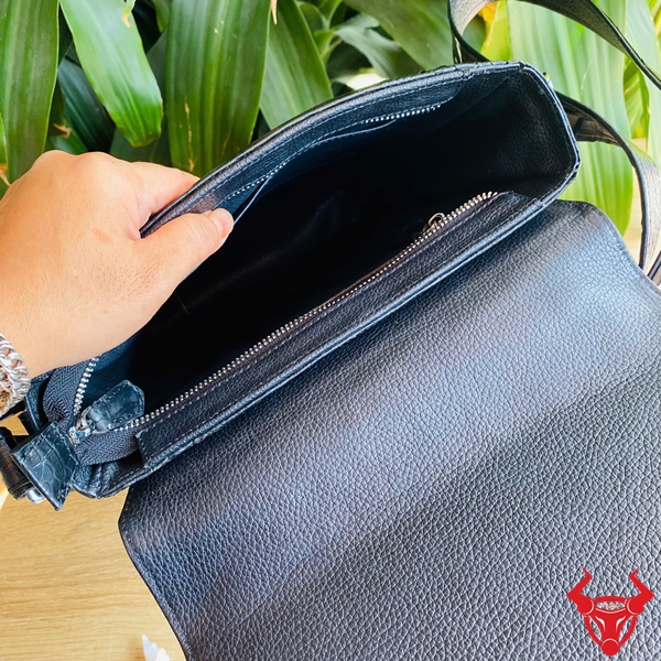 Túi da cá sấu sang trọng cho doanh nhân. Túi phụ kiện da cá sấu cao cấp TYC05.