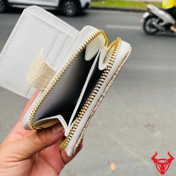 Ví Nữ Da Cá Sấu Gai Lưng VRBA1 Cao Cấp Bên trong ví nữ da cá sấu gai lưng VRBA1