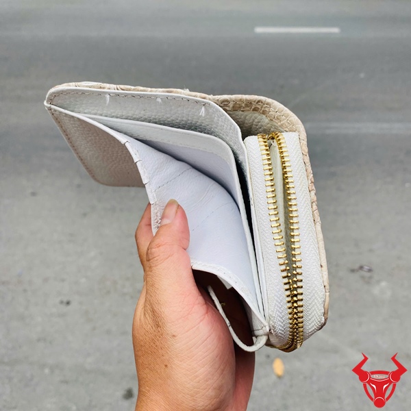 Ví Nữ Da Cá Sấu Gai Lưng Thời Trang Ví nữ da cá sấu nhỏ gọn tiện dụng