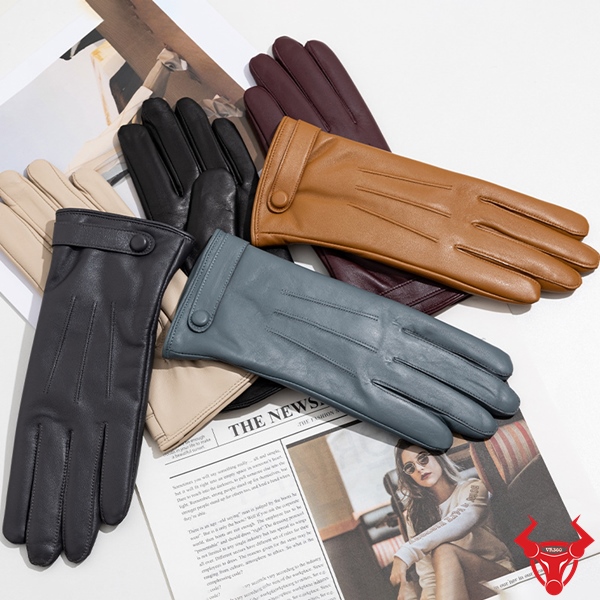 Găng Tay Da Cừu Nữ GT43 – Bộ Sưu Tập 6 Màu Găng tay da nữ GT43 đủ 6 màu trưng bày phong cách mùa thu đông