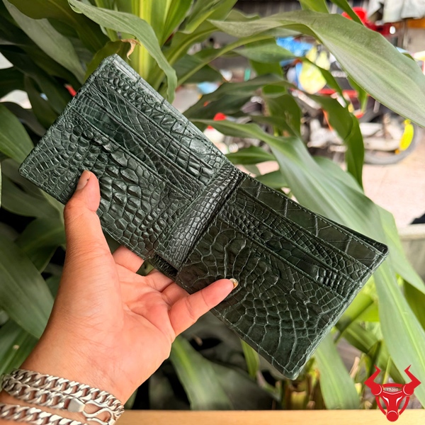 Ví Da Bụng Cá Sấu Thật 2 Mặt Phong Cách Bản Lĩnh Ví nam 2 mặt da bụng cá sấu cao cấp
