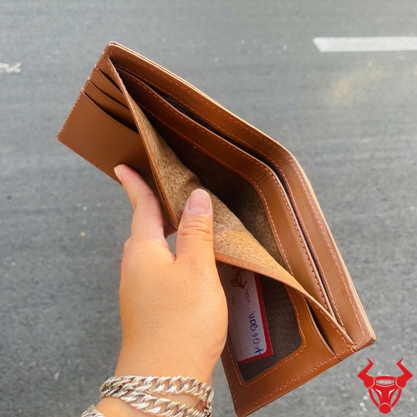 Ví Da Bò Nam Giá Tốt VDB30-A Ví nam VDB30-A da bò thật phong cách đơn giản.
