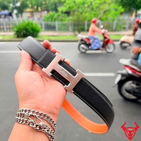 thắt lưng nam doanh nhân khoá h trắng Thắt lưng TLK16 hai mặt khoá H trắng thanh lịch