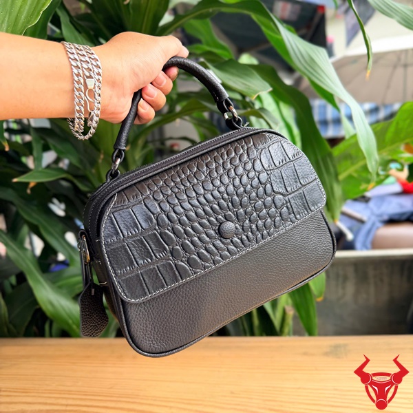 Túi Xách Nữ TDN42 Đen Thanh Lịch Cao Cấp Túi xách nữ da bò TDN42 đen linh hoạt