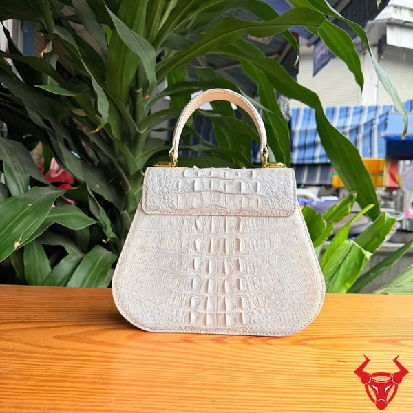 Túi xách cao cấp TALA4 cho nữ sang trọng Túi da cá sấu gù TALA4 bạch tạng độc bản