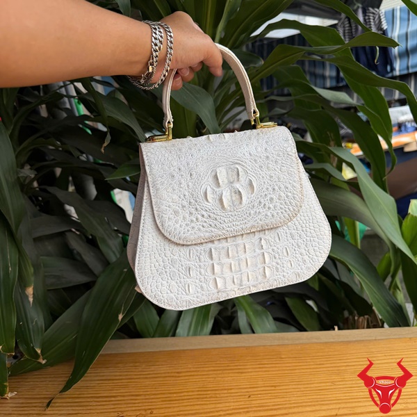 Túi da cá sấu TALA4 cao cấp cho quý cô Túi TALA4 da cá sấu bạch tạng đẳng cấp