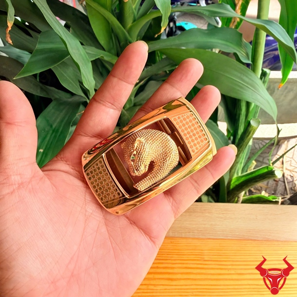 Mặt Khóa Hình Báo K142 Phong Cách Nam Tính Hiện Đại Mặt khóa dây nịt nam K142 hình báo thép cao cấp.
