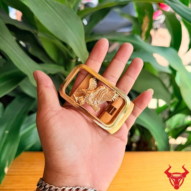 Mặt Khóa Dây Lưng K7 Biểu Tượng Lãnh Đạo Và Dẫn Đầu Mặt khóa ray trượt tự động K7 hình đại bàng dành cho nam.