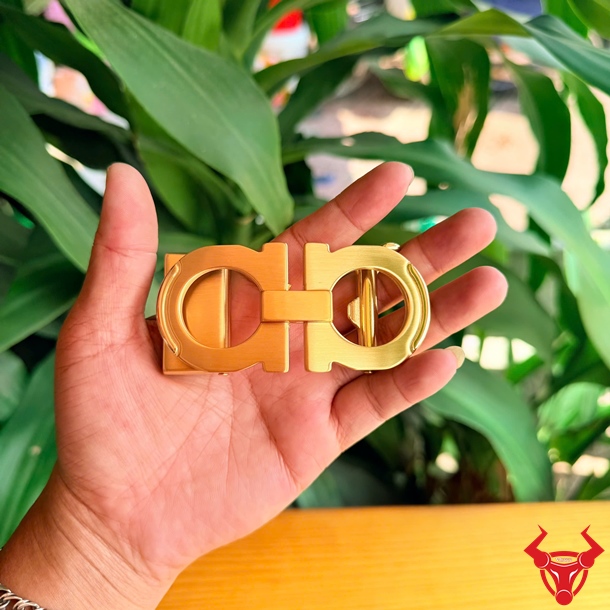 Mặt Khóa Thắt Lưng Thép K90-C Ray Trượt Tự Động Cao Cấp Mặt khóa thắt lưng thép K90-C bản 3.5cm ray trượt tự động cao cấp.