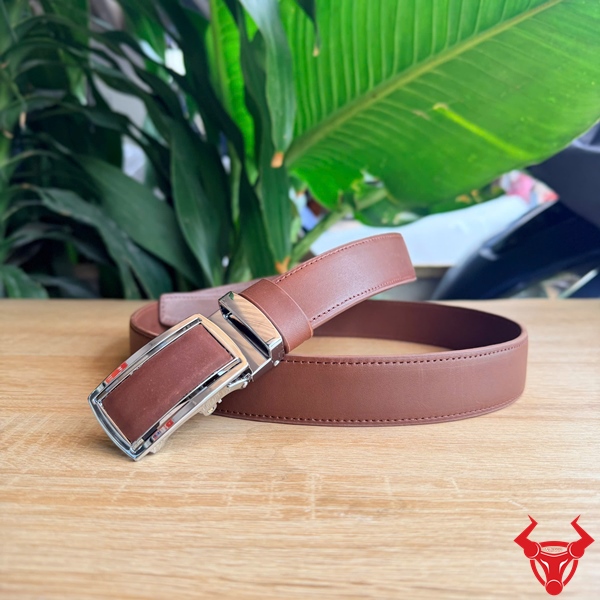 Thắt Lưng Nam Cao Cấp TLK54 Khóa Tự Động Hiện Đại Hình ảnh thắt lưng nam da bò sáp TLK54 khóa tự động với kiểu dáng hiện đại.