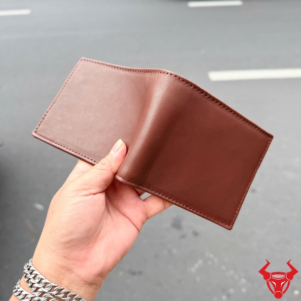 Ví Da Bò Full Grain Cao Cấp Màu Nâu Dành Cho Nam Giới Ví nam VDB30-A da bò Full Grain màu nâu chất lượng cao.