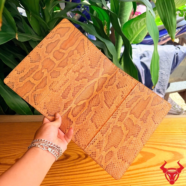 Bìa Sổ Da Trăn Sang Trọng Phong Cách Độc Đáo Bìa sổ da trăn phụ kiện ghi chép sang trọng ấn tượng