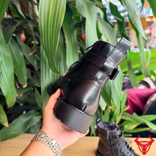 Giày Boot Da Bò Lớp Đầu Tiên GB02 Thanh Lịch Giày Boot GB02 da bò cao cấp cổ cao tạo dáng êm chân