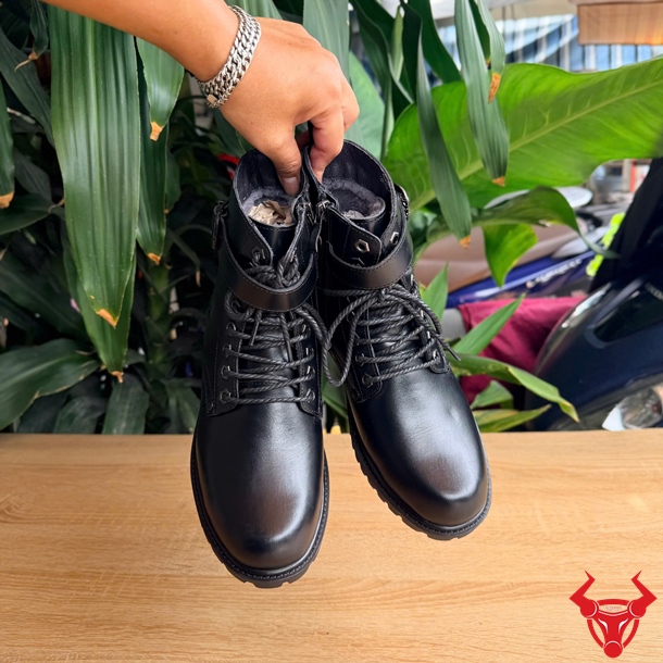 Giày Boot GB02 Da Bò Cao Cấp Êm Ái Giày Boot cổ cao GB02 da bò cao cấp êm ái tôn dáng
