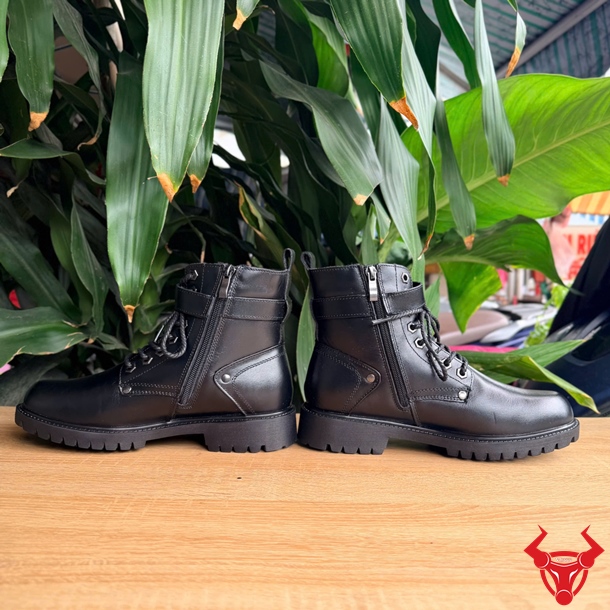 Giày Boot Da Bò GB02 Cổ Cao Bền Bỉ Giày Boot cổ cao da bò GB02 cao cấp êm chân phong cách