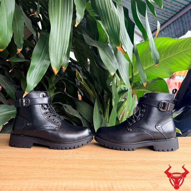 Giày Boot GB02 Da Bò Cao Cấp Phong Cách Lịch Lãm Giày Boot GB02 da bò lớp đầu tiên cổ cao bền bỉ tôn dáng