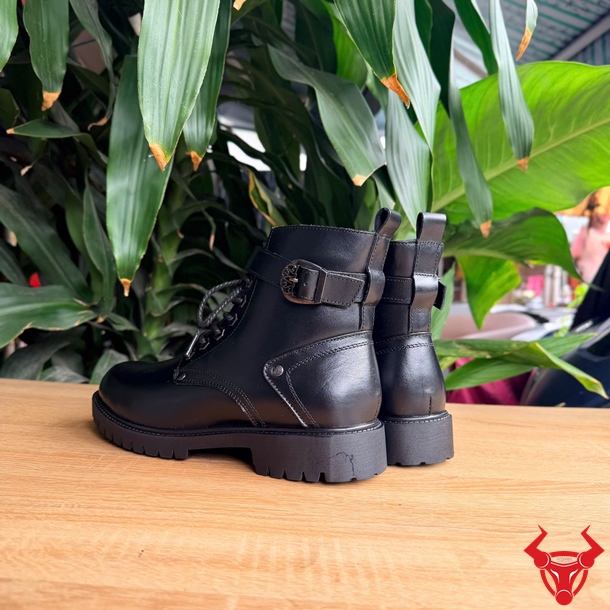 Giày Boot Cổ Cao Da Bò GB02 Sang Trọng Tôn Dáng Giày Boot da bò lớp đầu tiên GB02 cao cấp thời trang cổ cao