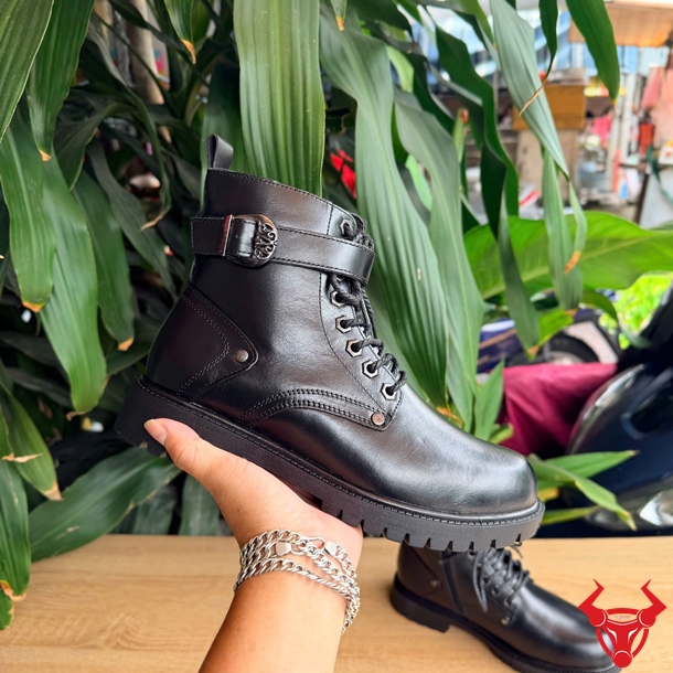 Giày Boot GB02 Da Bò Lớp Đầu Tiên Cao Cấp Giày Boot cổ cao GB02 da bò cao cấp sang trọng bền đẹp