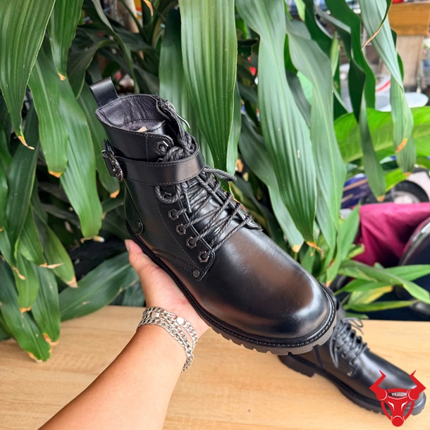 Giày Boot Cổ Cao GB02 Da Bò Bền Đẹp Giày Boot GB02 cổ cao da bò sang trọng êm chân dễ phối đồ