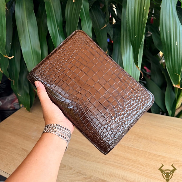 Clutch Nam CKCA8 Da Cá Sấu Cao Cấp Tiện Dụng Clutch cầm tay da bụng cá sấu CKCA8 thời thượng