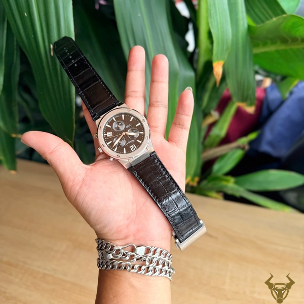 Dây Da Cá Sấu Salvatore Ferragamo Thiết Kế Cao Cấp Dây đồng hồ da cá sấu Salvatore Ferragamo thiết kế chuẩn form