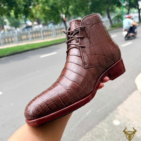 Giày Boot Nam GJBA8 Sang Trọng Cho Quý Ông Giày Chukka Boot nam GJBA8 màu nâu thời thượng