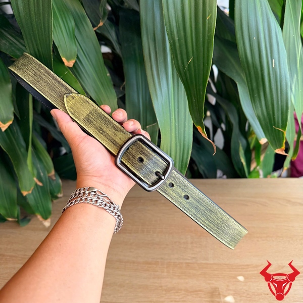 Thắt Lưng Da Bò Nam TLK60 Xanh Lá Khóa Kim Thời Thượng Thắt lưng da bò nam TLK60 xanh lá độc đáo tôn gu thời trang riêng