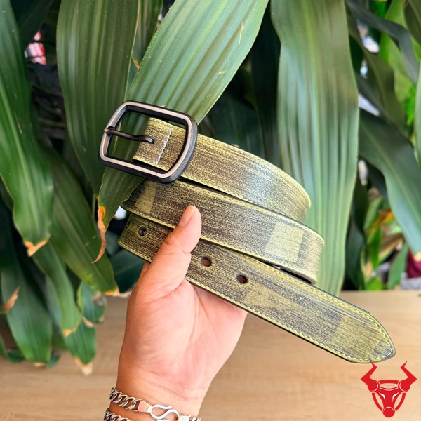 Thắt Lưng Nam Da Bò Khóa Kim Màu Xanh Lá TLK60 Cao Cấp Thắt lưng nam da bò khóa kim màu xanh lá TLK60 phong cách cao cấp